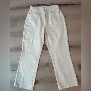 NWT  new day Women's Straight Leg Cream Jeans